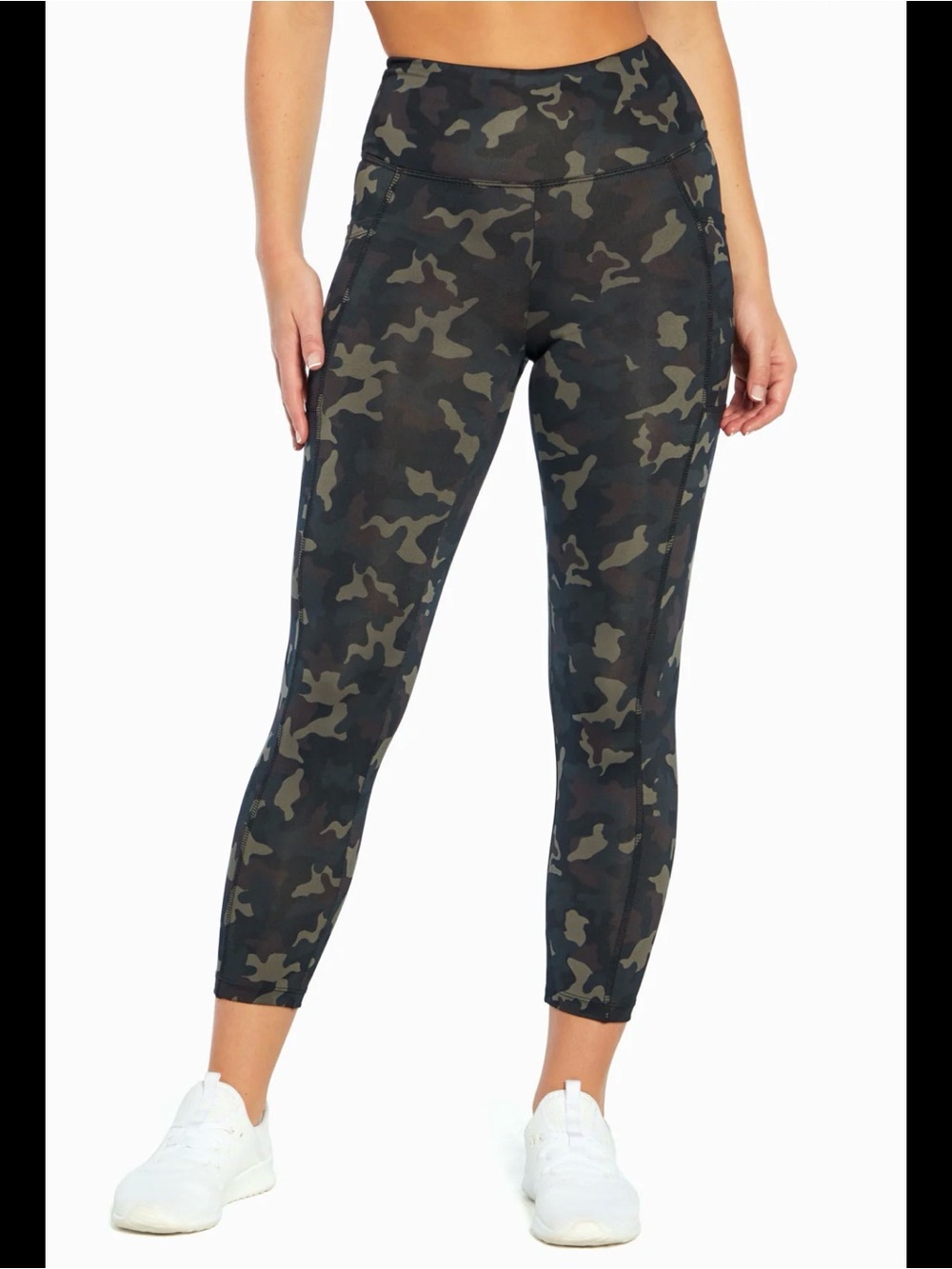 🐠 BALLY Black Camo Active Leggings size 1X